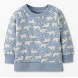 Hanna Andersson Light Blue Polar Bear Sweatshirt